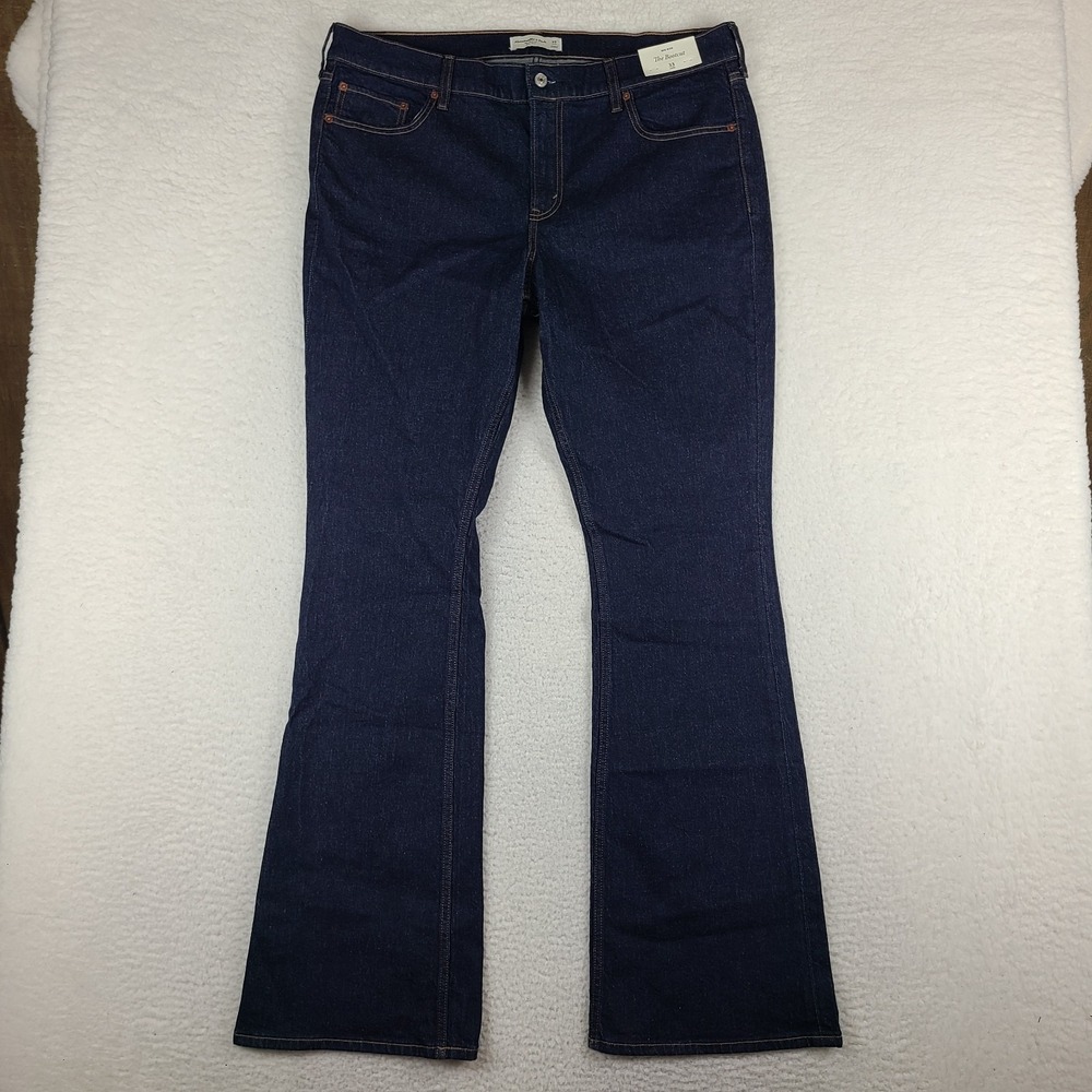 Abercrombie & Fitch‎ Jeans Womens 33 Long Blue The Boot Cut Mid Rise NWT NEW